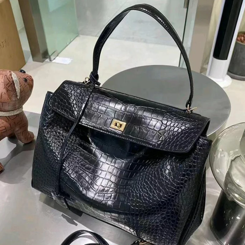 女性用ブラウン本革ショルダーバッグ,つや消しスエードトートバ - Women Hand Bags For Office のレビューと価格