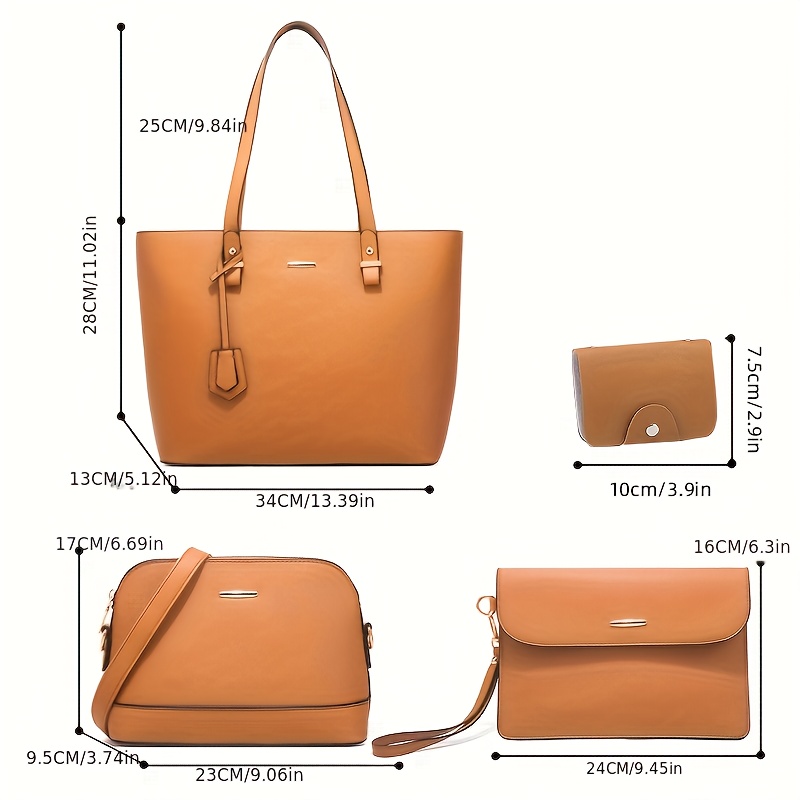 4点セット ファッション レディースバッグセット 無地 トー - Women Bags Dkny のレビューと価格
