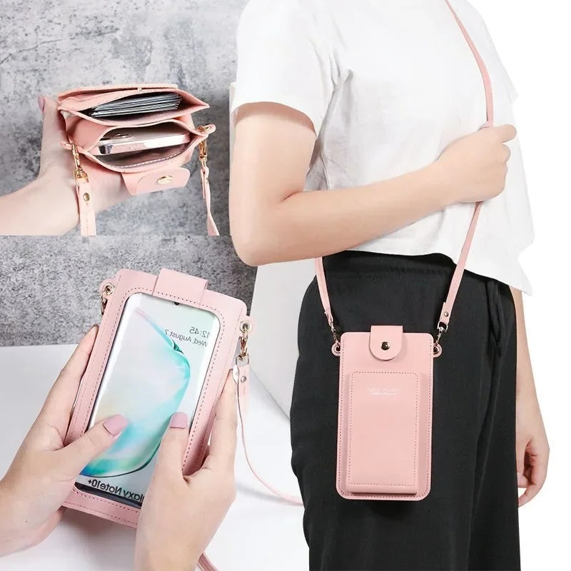 クロスボディ携帯電話バッグ女性女の子用ユニバーサル携帯電話オ - Women Bags Dkny のレビューと価格