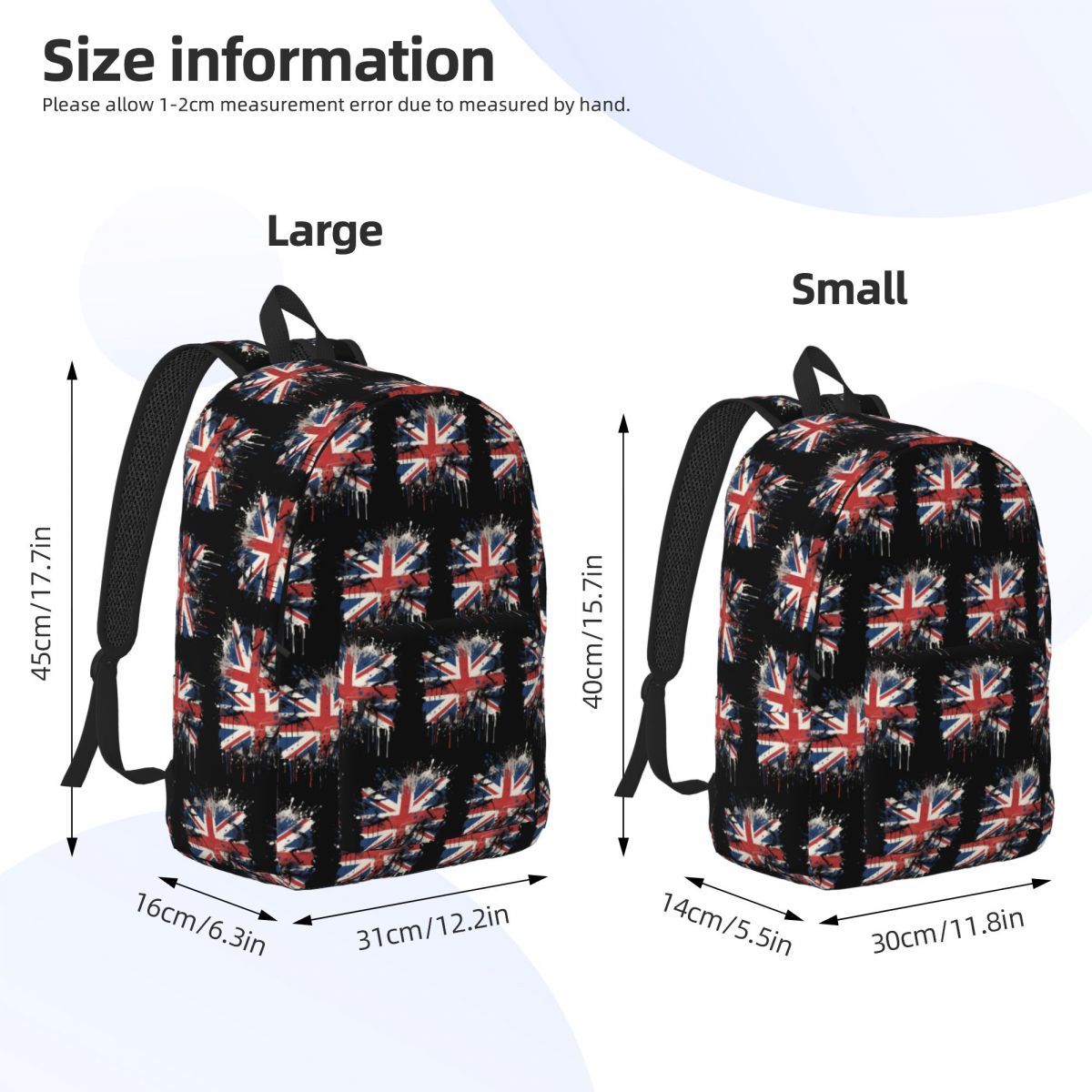 英国のユニオンジャック旗バックパックホットセールデイパック大 - Women Bags Uk Sale のレビューと価格