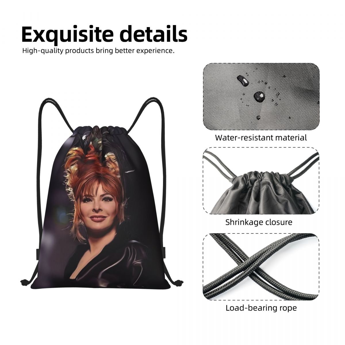 Pretty Mylene Farmer 巾着バックパック  - Women Bags Farmers のレビューと価格