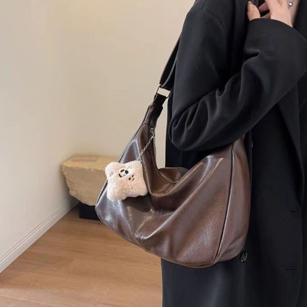 デザイナー スラウチーショルダーバッグ レディース PUレザ - Hobo Bag Slouchy のレビューと価格