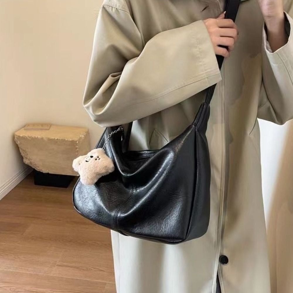 デザイナー スラウチーショルダーバッグ レディース PUレザ - Hobo Bag Slouchy のレビューと価格